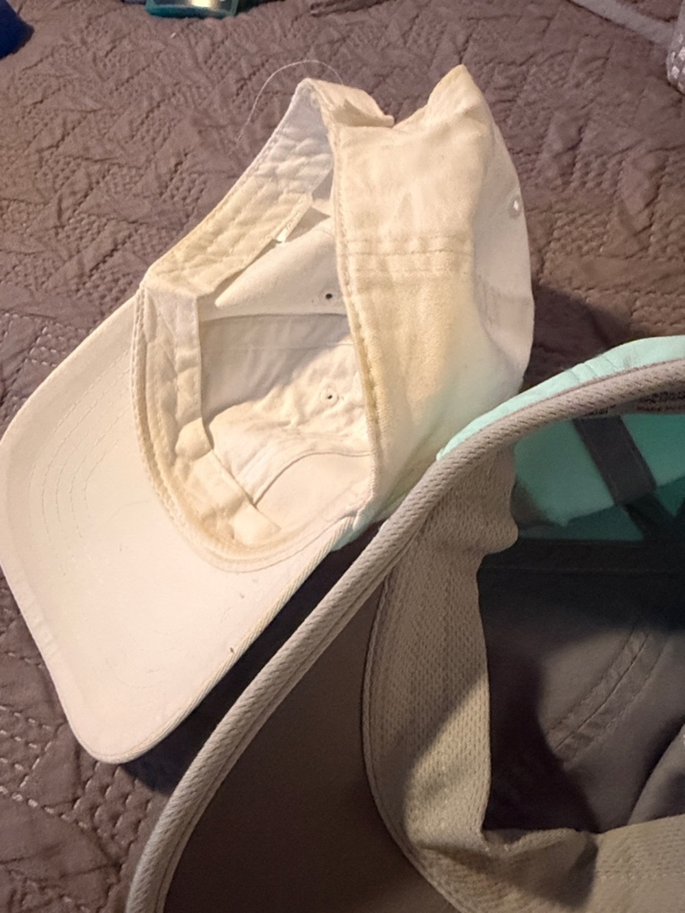 adidas Mint Green and White Twin Baseball Caps - Picture 4 of 4